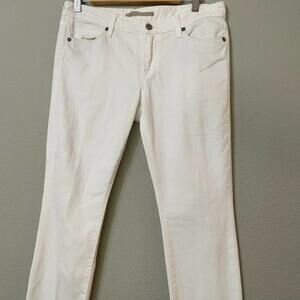 Vince White Mid Rise Skinny Ankle Jeans Womens 29 Y2K Classic Zip Fly Denim